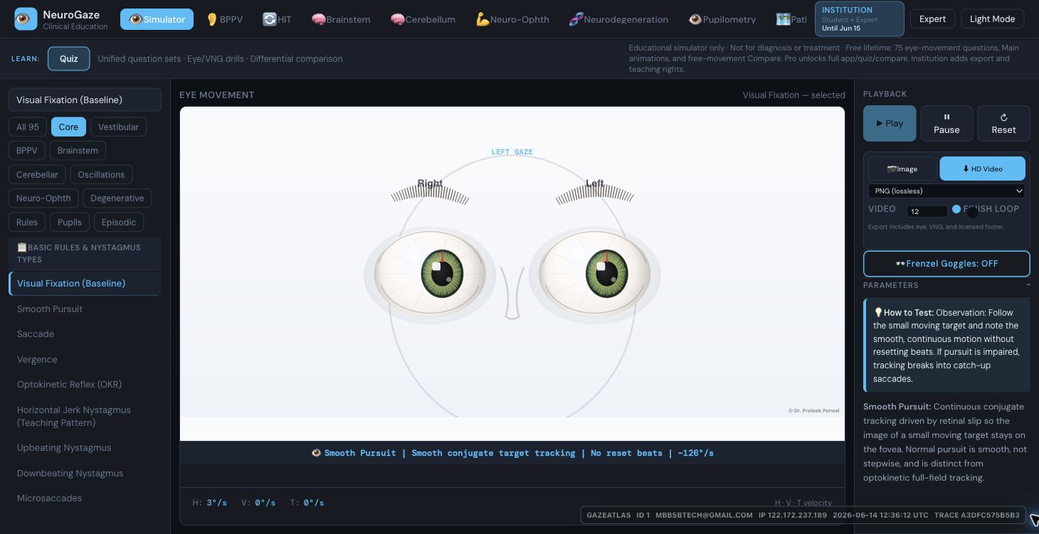 Main Simulator module screenshot